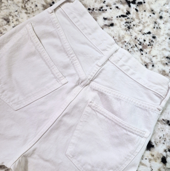 Aritzia Agolde White Jeans 90s Pinch Waist in 'Marshmallow' Size 23 - Picture 4 of 8